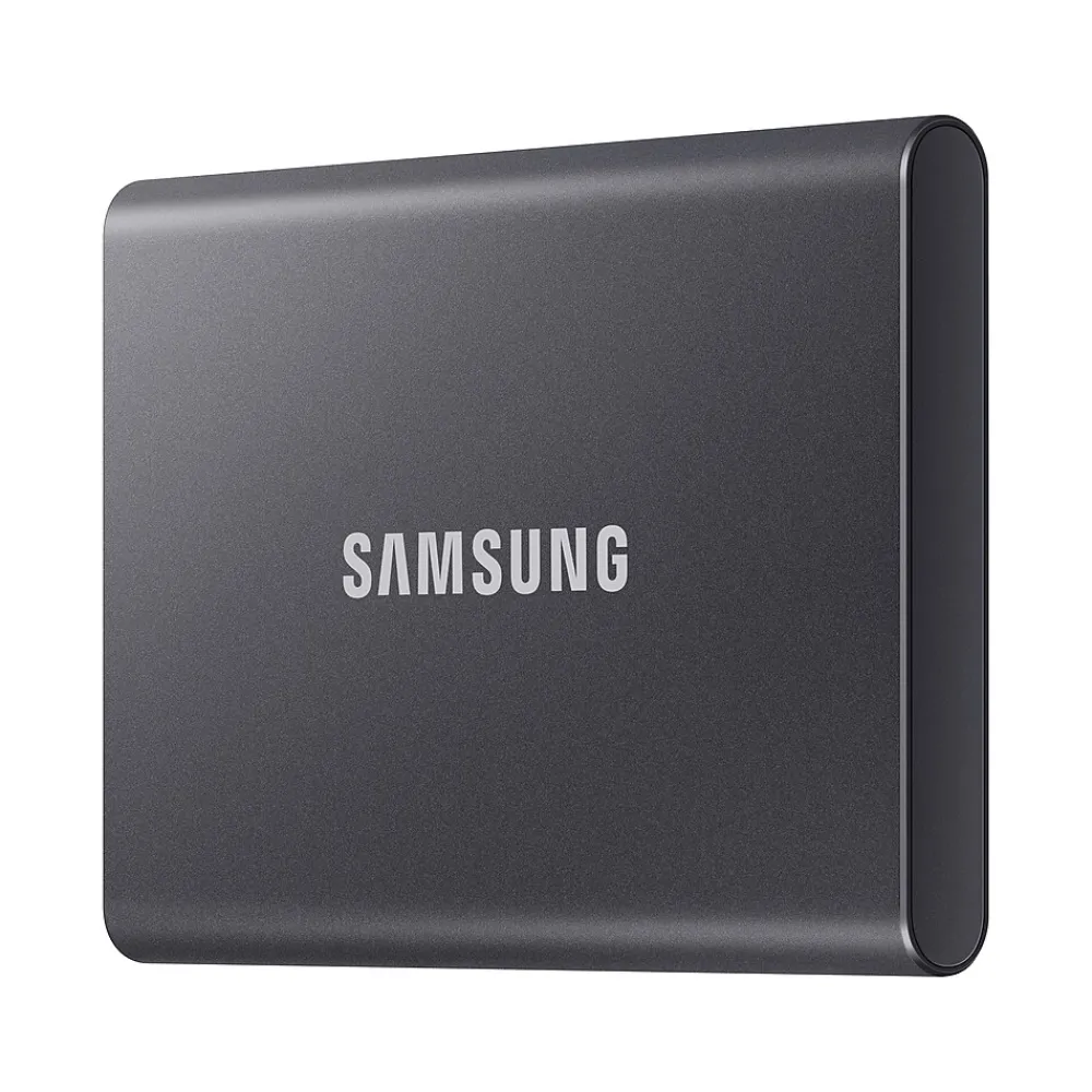Sale Samsung T7 2TB USB 3.2 Portable Solid State Drive, Gray (MU-PC2T0T/AM)