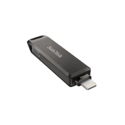 SanDisk Dual Phone 256GB USB 3.2 Type-C/Lightning Flash Drive, Black (SDIX70N-256G-AG6NE)