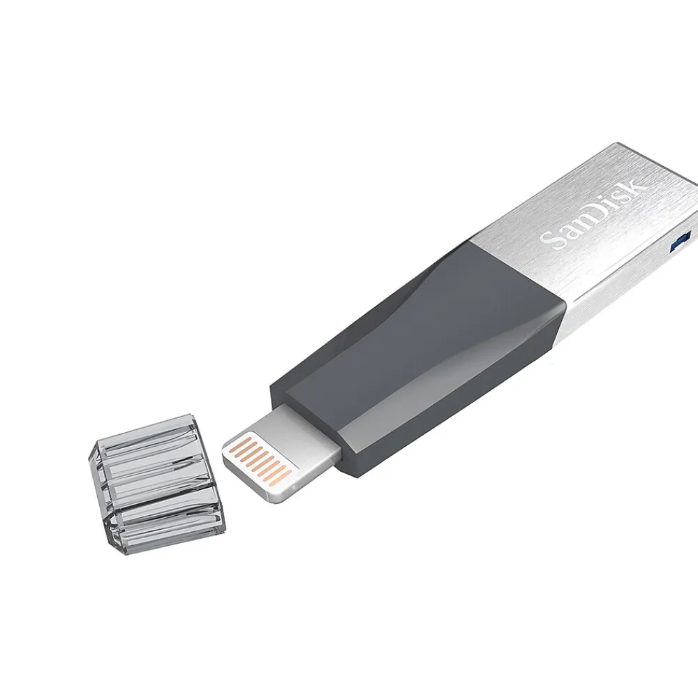 New SanDisk iXpand Mini 16GB Flash Drive For iPhone, Black (SDIX40N-016G-GN6NN)