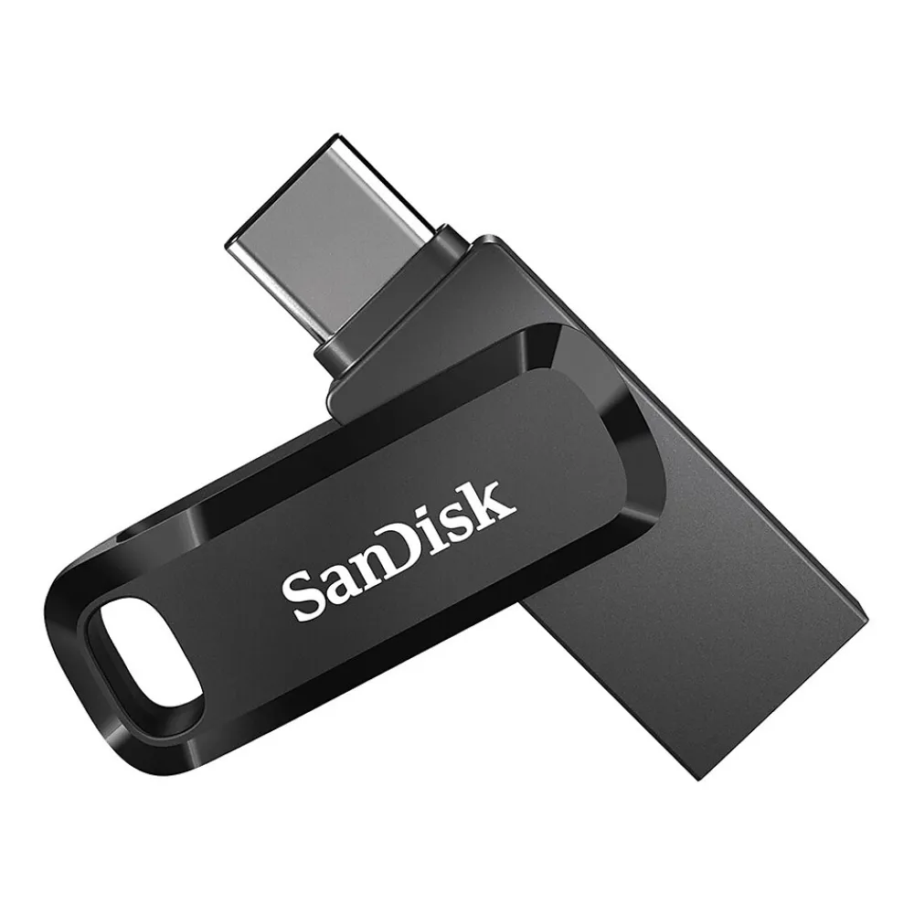 Sale SanDisk Ultra Dual Drive Go 128GB USB 3.1 Type-C Flash Drive, Black (SDDDC3-128G-A46)