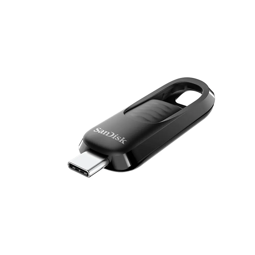 Outlet SanDisk Ultra Slider 64GB USB 3.2 Type-C Flash Drive, Black (SDCZ480-064G-A46)