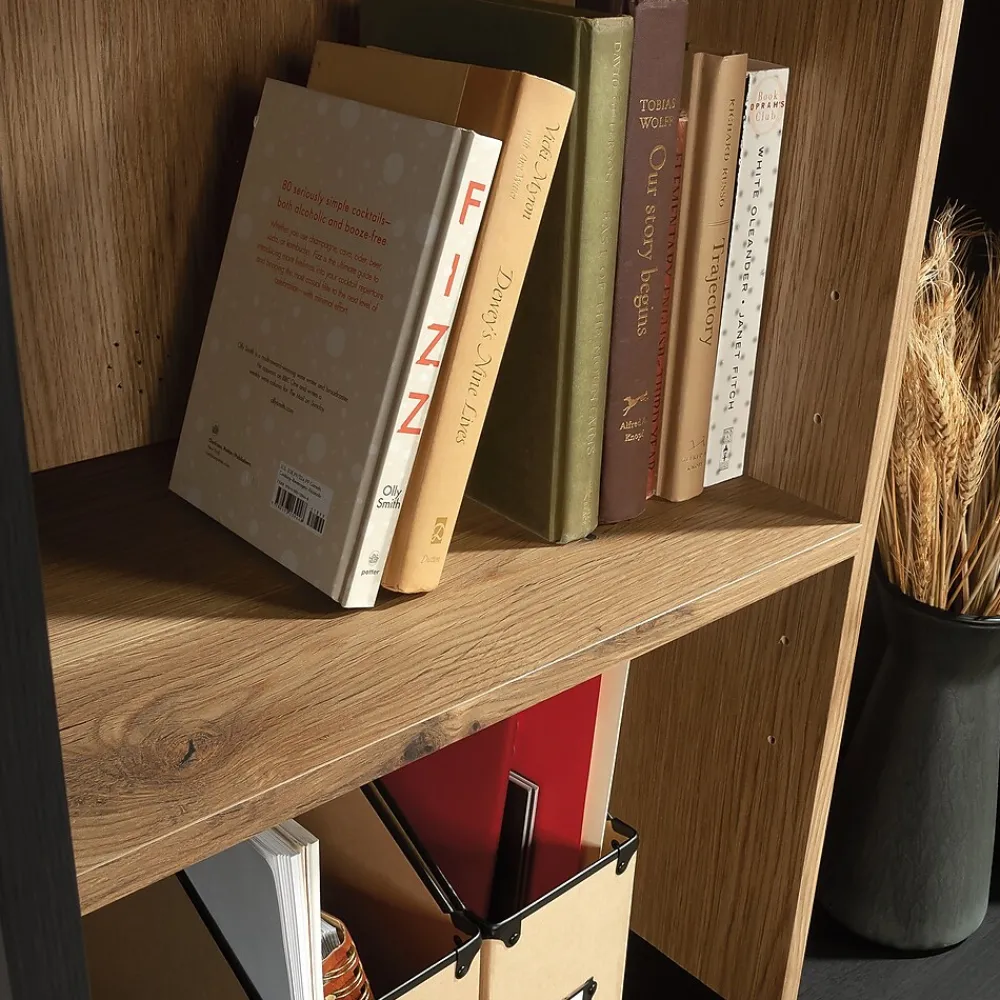 Bookcases*Sauder Acadia Way 69"H 5-Shelf Bookcase, Raven Oak (430754)