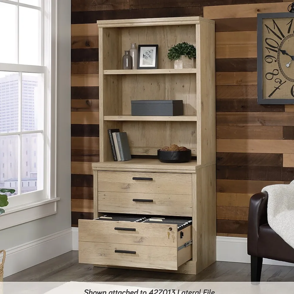 File Cabinets*Sauder Aspen Post 2-Drawer Lateral File Cabinet, Letter/Legal Size, Lockable, 30"H x 31"W x 19"D, Prime Oak (427013)