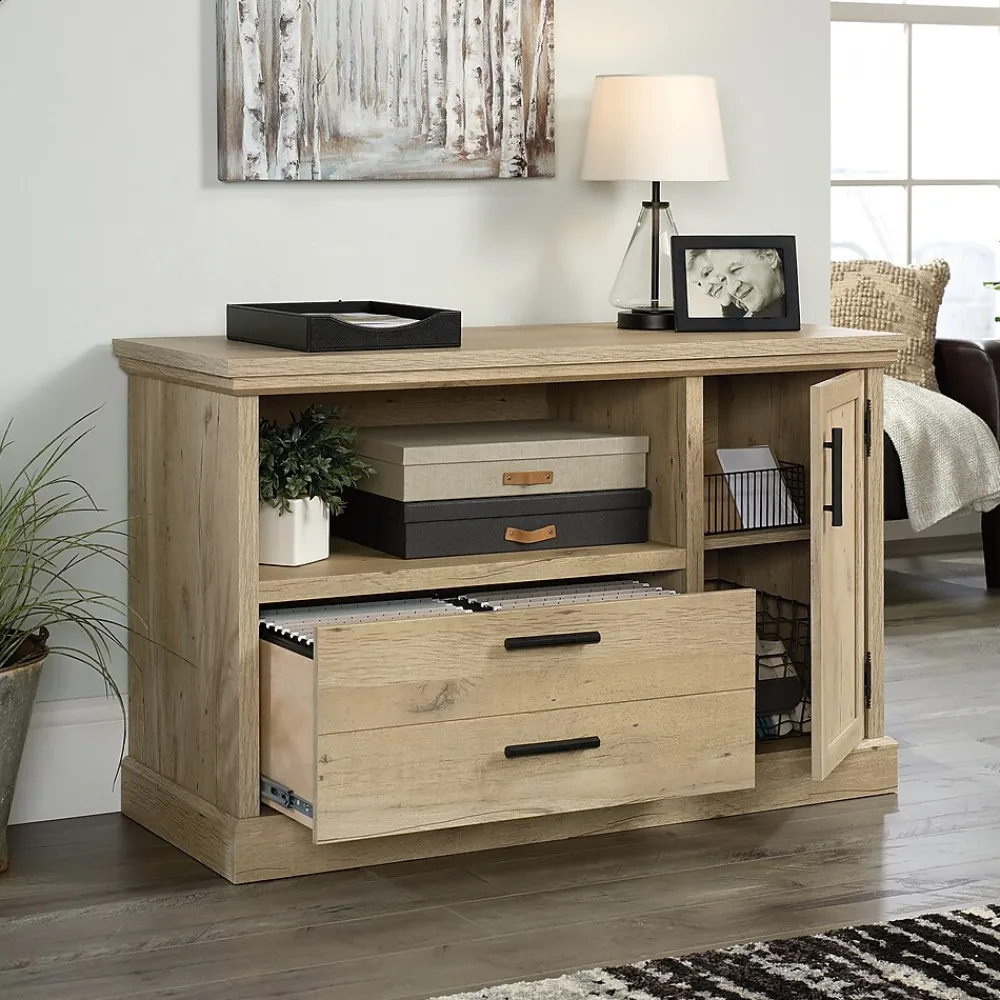 File Cabinets*Sauder Aspen Post File Credenza, Letter/Legal Size, Prime Oak (427020)