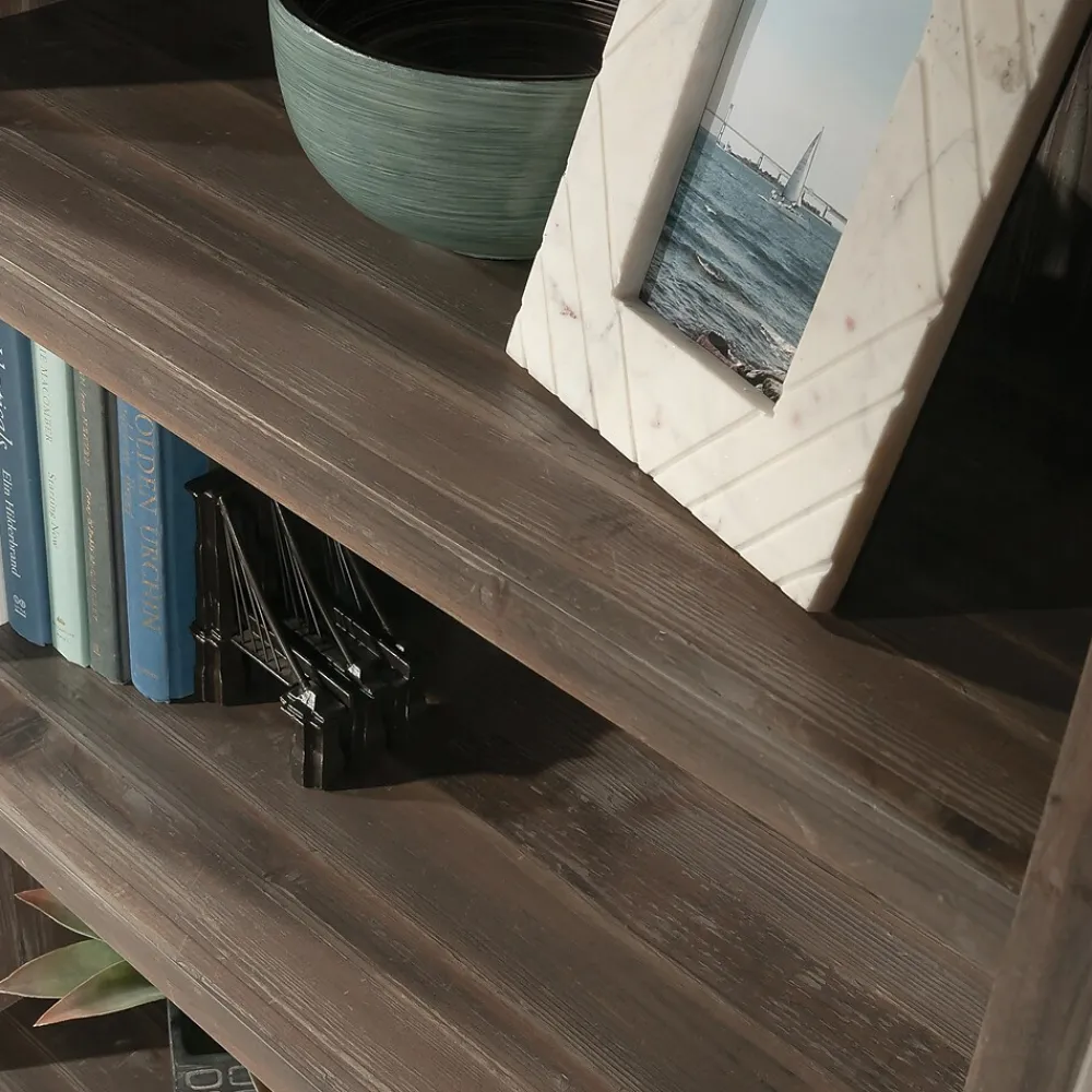 Bookcases*Sauder Aspen Post 71"H 5-Shelf Bookcase, Pebble Pine (433965)