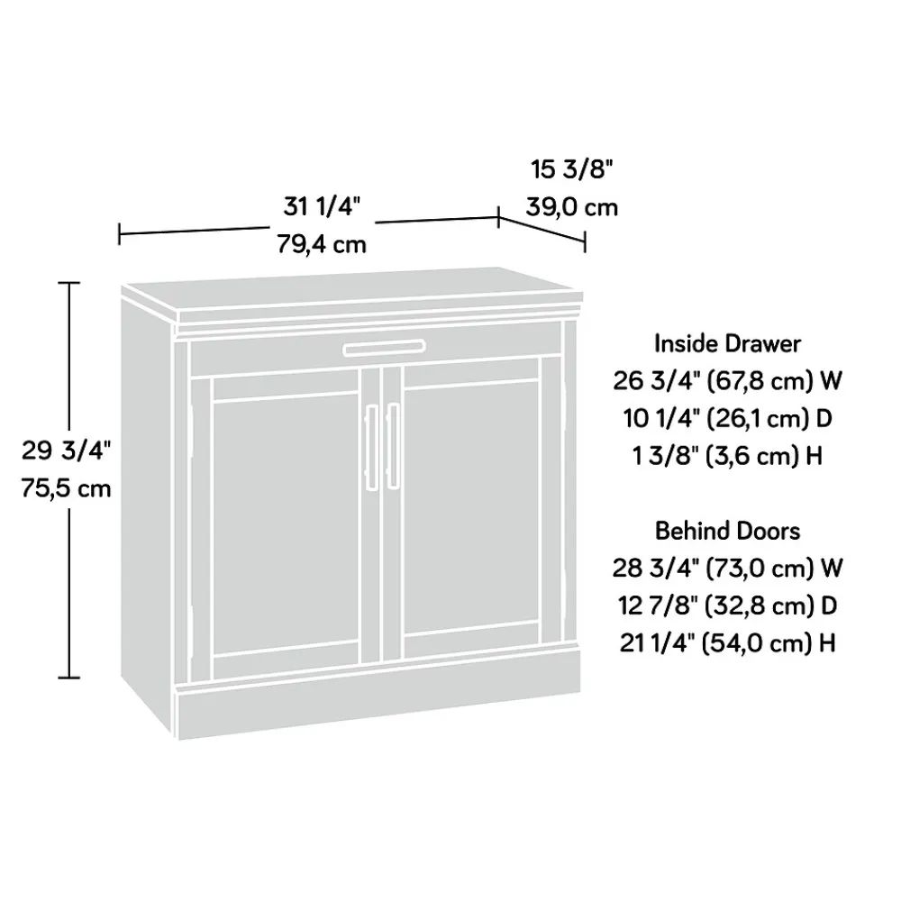 Storage Cabinets*Sauder Aspen Post 30"H Storage Cabinet, Prime Oak (427015)