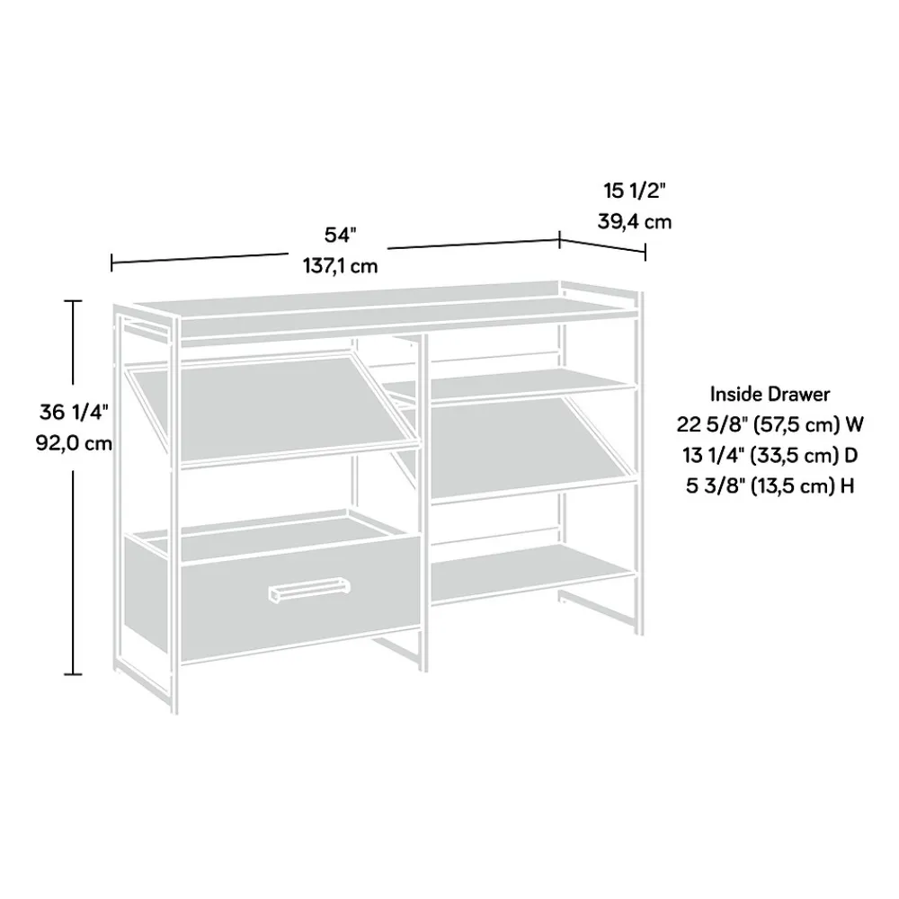 Bookcases*Sauder Briarbrook 36"H Bookcase, Barrel Oak (430266)
