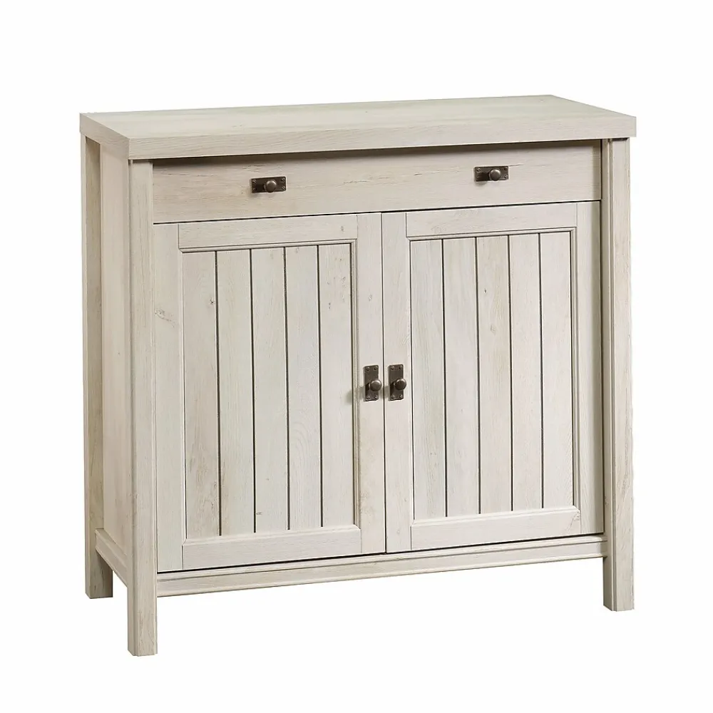 Storage Cabinets*Sauder Costa 30"H Storage Cabinet with 2 Shelves, Chalked Chestnut (419960)