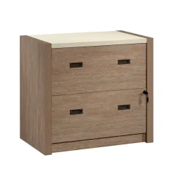 File Cabinets*Sauder Dixon City Commercial 2-Drawer Lateral File Cabinet, Letter/Legal Size, Lockable, 33"W x 20"D, Brushed Oak (431453)