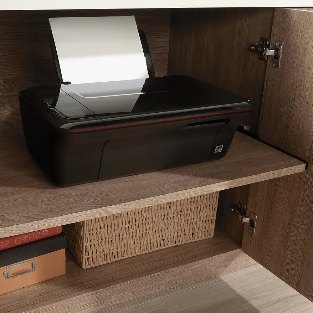 Storage Cabinets*Sauder Dixon City 30"H Storage Credenza with 2 Shelves, Brushed Oak (432894)