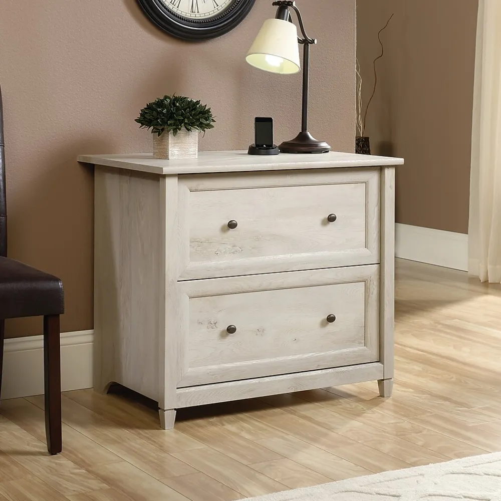 File Cabinets*Sauder Edge Water 2-Drawer Lateral File Cabinet, Letter/Legal Size, Chalked Chestnut (418796)