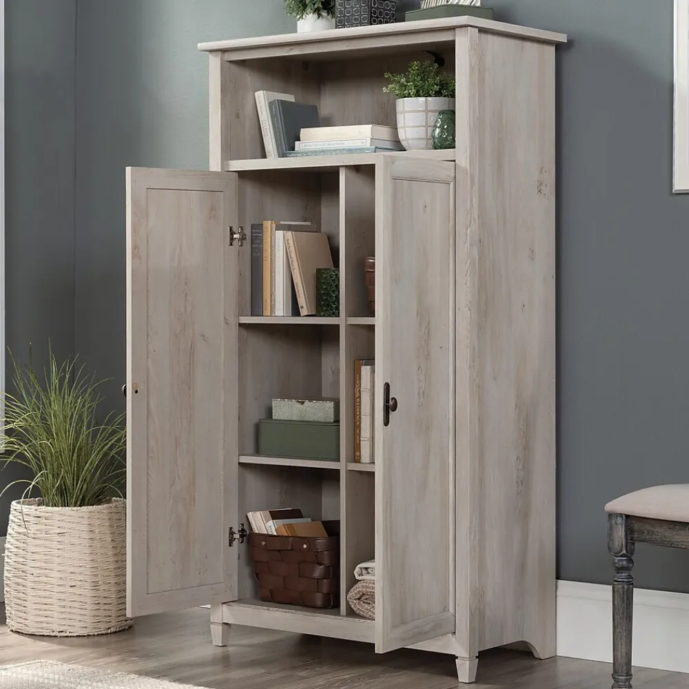 Storage Cabinets*Sauder Edge Water 60"H Storage Cabinet with 5 Shelves, Chalked Chestnut (434766)