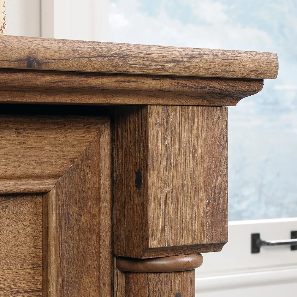 File Cabinets*Sauder Palladia 2-Drawer Lateral File Cabinet, Letter/Legal Size, 30"H x 37"W x 22"D, Vintage Oak (420607)