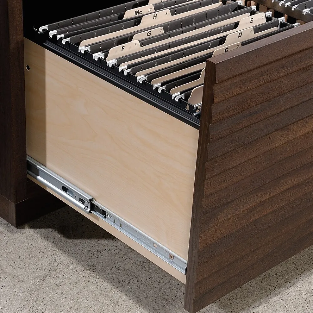 File Cabinets*Sauder Palo Alto File Cabinet, Letter/Legal Size, 29"H x 46"W x 19"D, Spiced Mahogany (427825)