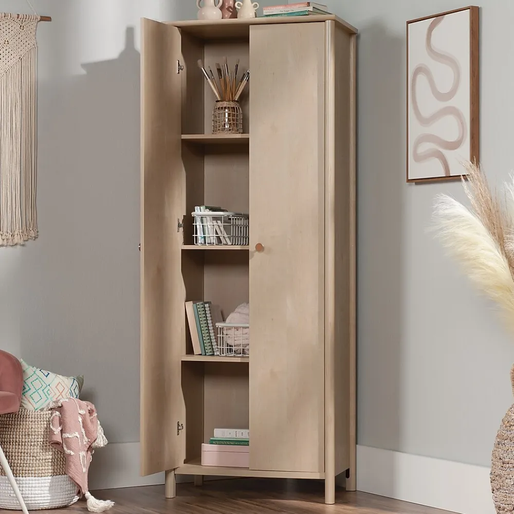 Storage Cabinets*Sauder Select 72"H Storage Cabinet with 3 Shelves, Natural Maple (433285)