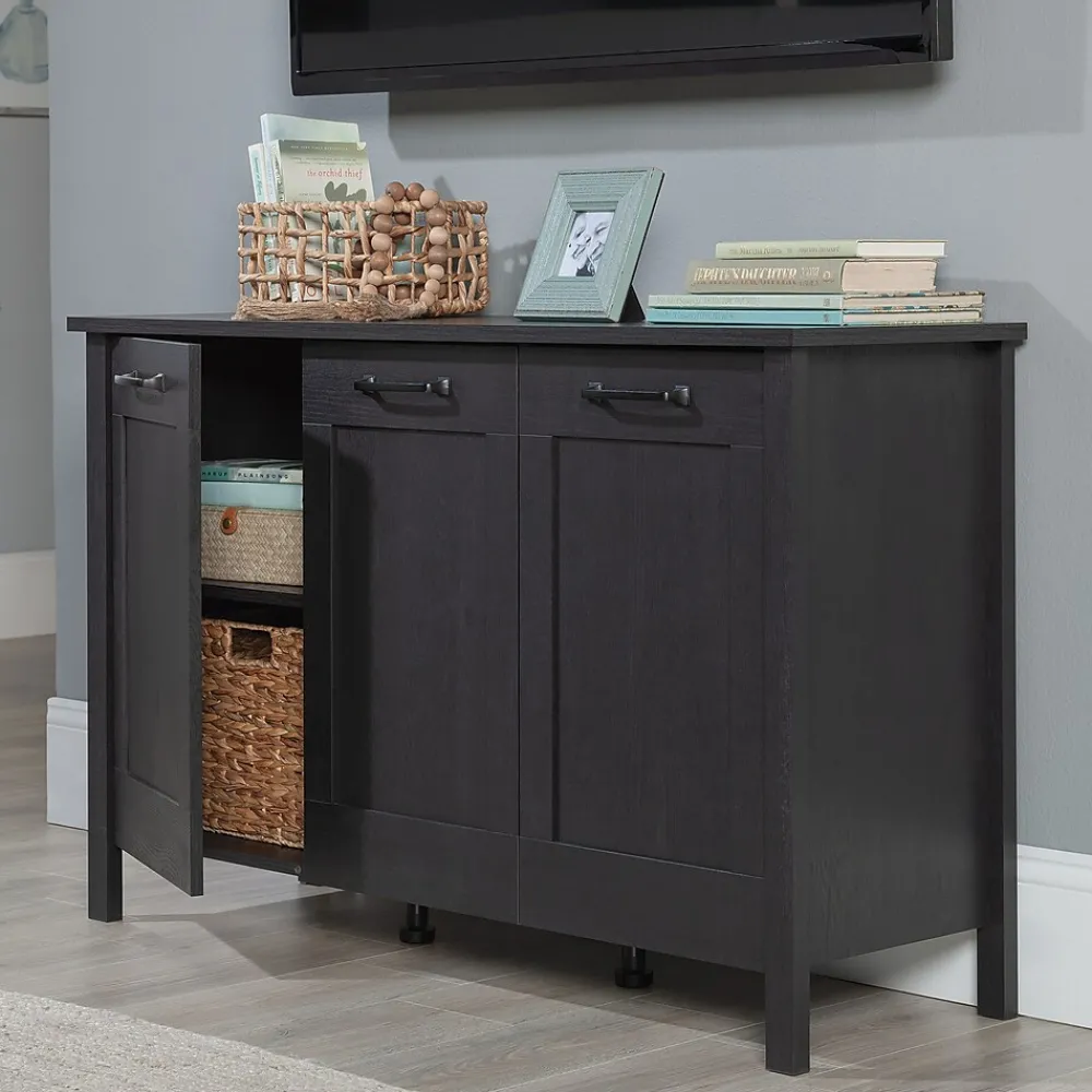 Storage Cabinets*Sauder Select 30"H Storage Cabinet with 4 Shelves, Raven Oak (433978)