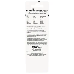 Pens|Schmidt Ink Schmidt 888 Safety Ceramic Rollerball Plastic Tube Refill, Fits Parker Rollerball Pens, Broad, Blue, 2 Pack (SC58114)