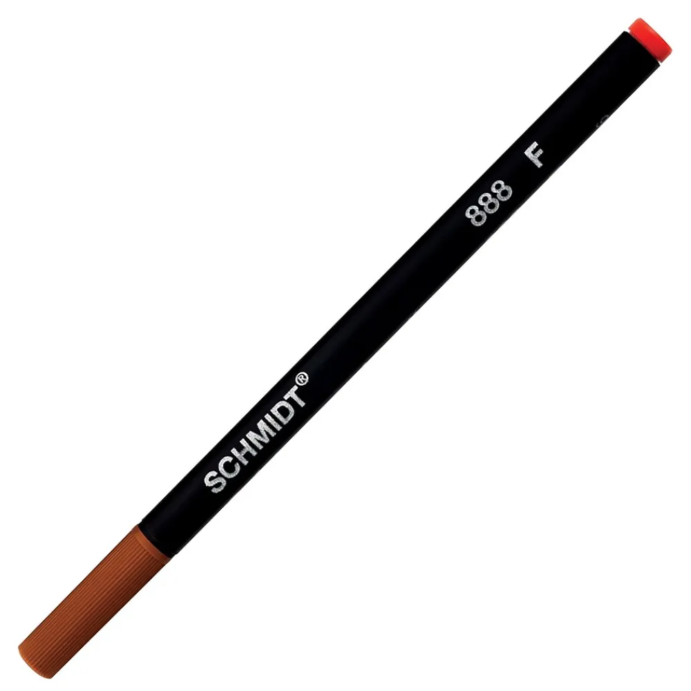 Pens|Schmidt Ink Schmidt 888 Safety Ceramic Rollerball Plastic Tube Refill, Fits Universal Pens, Fine, Red, 2 Pack (SC58110)