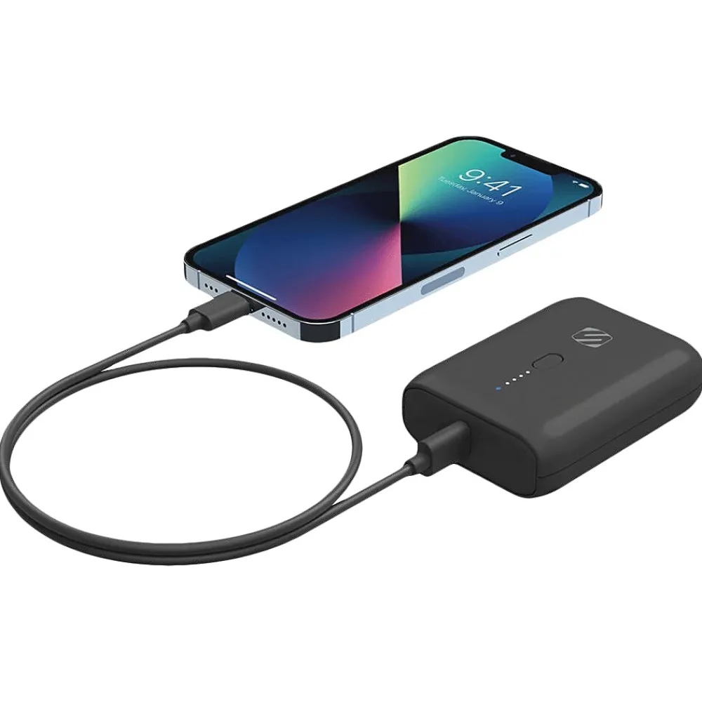 GoBat USB Dual-Port Power Bank, 10000mAh, Black (PB10PD-SP)<scosche New