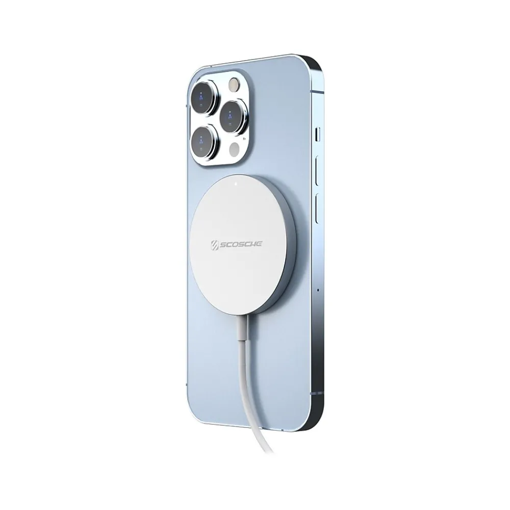 MagSafe Wireless Charger for Qi Devices, White (MSQPWT-SP)<scosche New