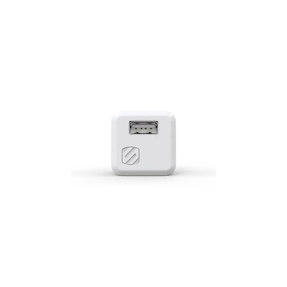 SuperCUBE 12W USB Wall Charger, White (USBH121MWT)<scosche Online