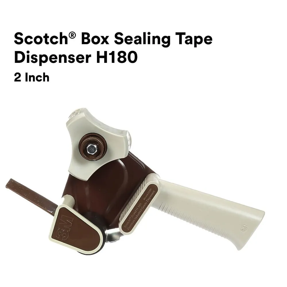 Discount Scotch 2" Handheld Packing Tape Dispenser, Gray/Silver (H180)