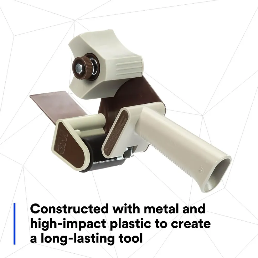 Discount Scotch 2" Handheld Packing Tape Dispenser, Gray/Silver (H180)