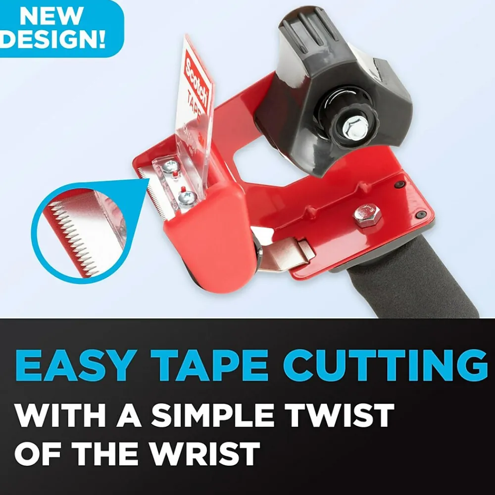 Hot Scotch 2" Handheld Packing Tape Dispenser, Red (MMMST181)