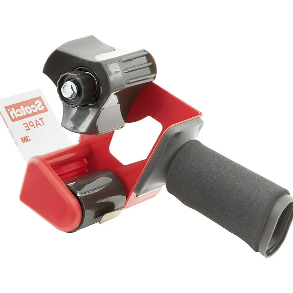 Hot Scotch 2" Handheld Packing Tape Dispenser, Red (MMMST181)