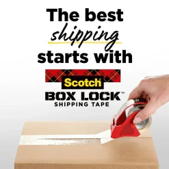 Sale Scotch Box Lock Heavy Duty Packing Tape with Dispenser, 1.88