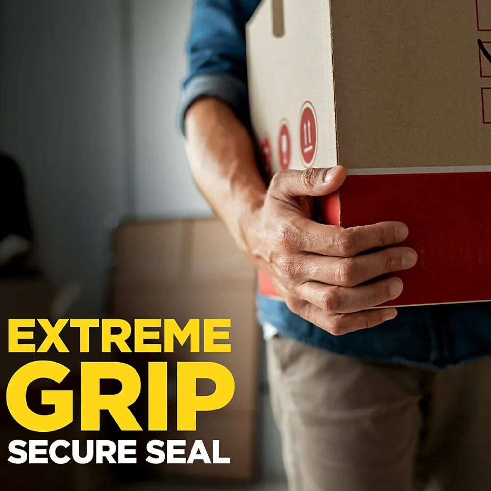 Sale Scotch Box Lock Shipping Packing Tape with Refillable Dispenser, 1.88 in x 54.6 yds., Clear (3950-RD)