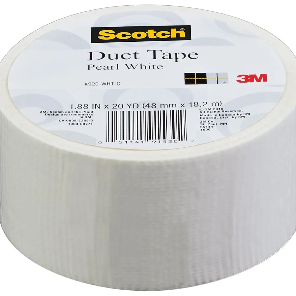 Online Scotch ® Duct Tape, 1.88" x 20 yds., White (920-BLK-C)