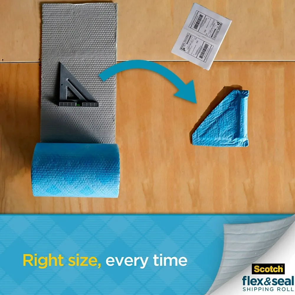 Best Scotch ™ Flex & Seal Shipping Roll Self-Sealing Padded Mailer, 15" x 10', Blue (FS-1510)