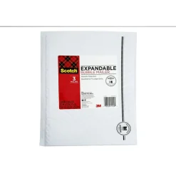 Discount Scotch Gusseted Bubble Mailer, 8.5 in x 11.5 in, 3 pack (8914G-3)