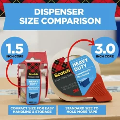 Sale Scotch Heavy Duty Heavy Duty Packing Tape with Dispenser, 1.88