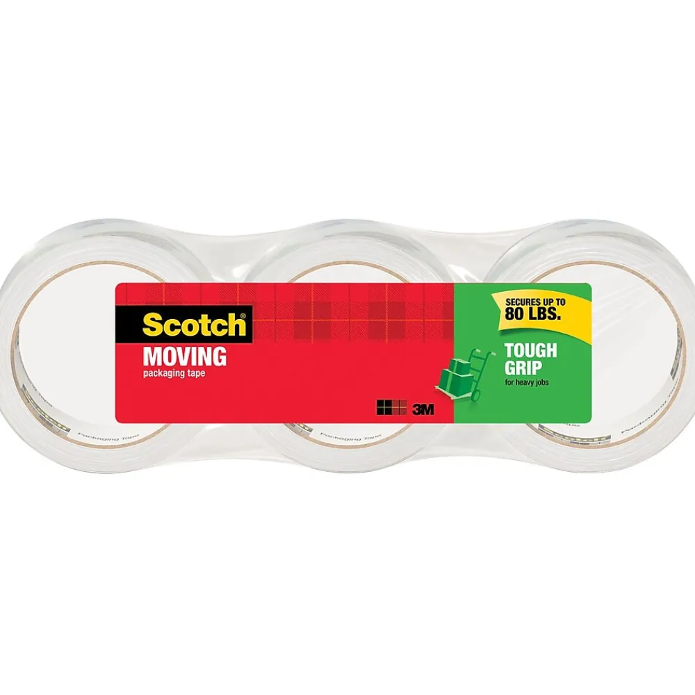 Discount Scotch Packing Tape, 1.88" x 43.7 yds., Clear, 3/Pack (3500-40-3)