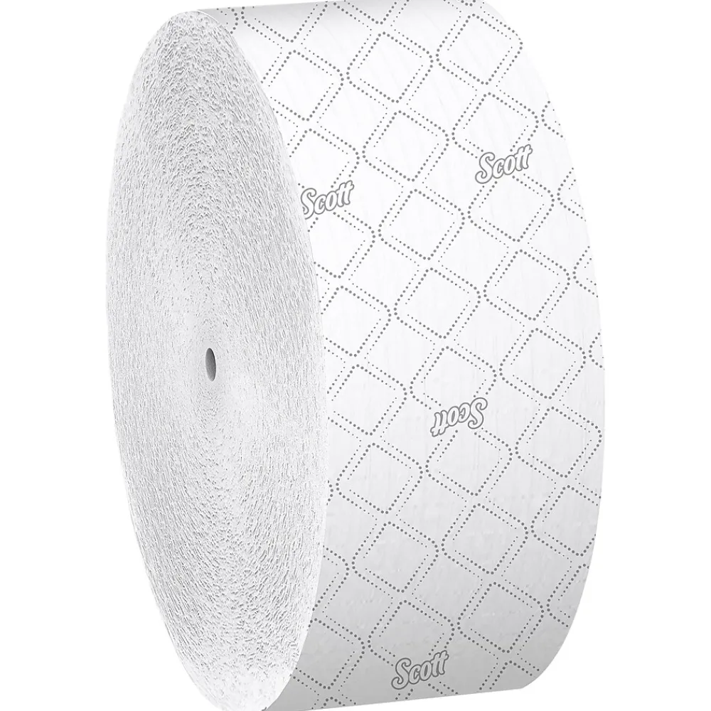 Essential JRT Recycled Coreless Toilet Paper, 2-ply, White, 12 Rolls/Case (07006)<Scott Hot