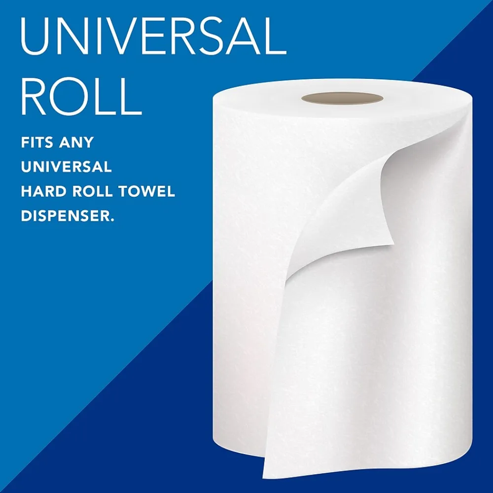 Scott Essential Recycled Hardwound Paper Towels, 1-ply, 1000 ft./Roll, 6 Rolls/Carton (01005)