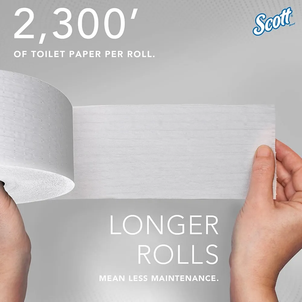 Essential Recycled Coreless Toilet Paper, 1-ply, White, 12 Rolls/Case (07005)<Scott Discount