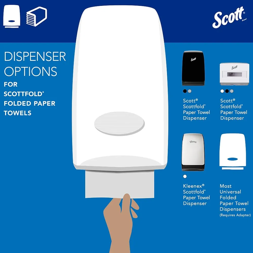 Scott Pro fold Recycled Multifold Paper Towels, 1-ply, 175 Sheets/Pack, 25 Packs/Carton (01960)