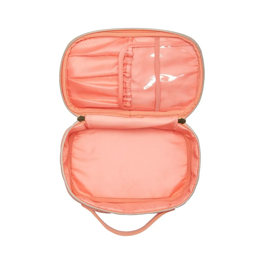 8.5" Polyester Travel Organizer, Coral (A30592)<scunci New