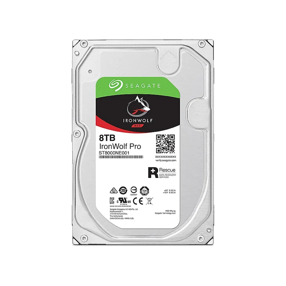 New Seagate IronWolf Pro 8TB 3.5" SATA III Internal Hard Drive (ST8000NT001)