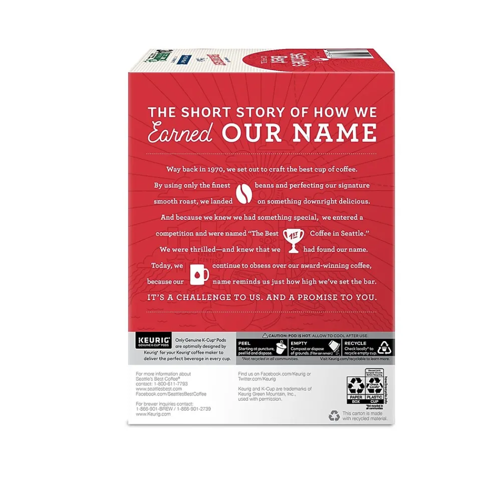 Seattle's Best Coffee Breakfast Blend Keurig® K-Cup® Pods, Medium Roast, 24/Box (SBK30188)