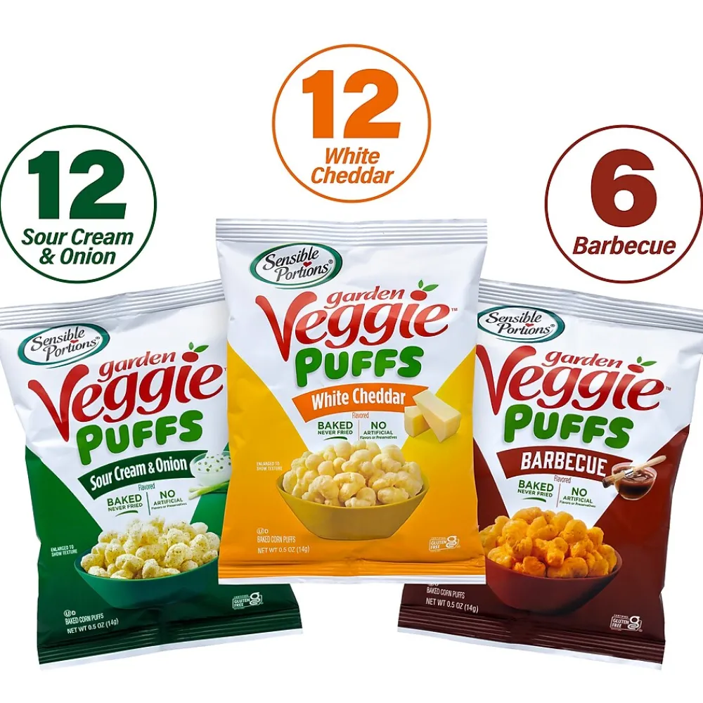 Sensible Portions Garden Veggie Puffs Variety Pack 0.5 oz., 30/Pack (325-00014)