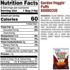 Sensible Portions Garden Veggie Puffs Variety Pack 0.5 oz., 30/Pack (325-00014)