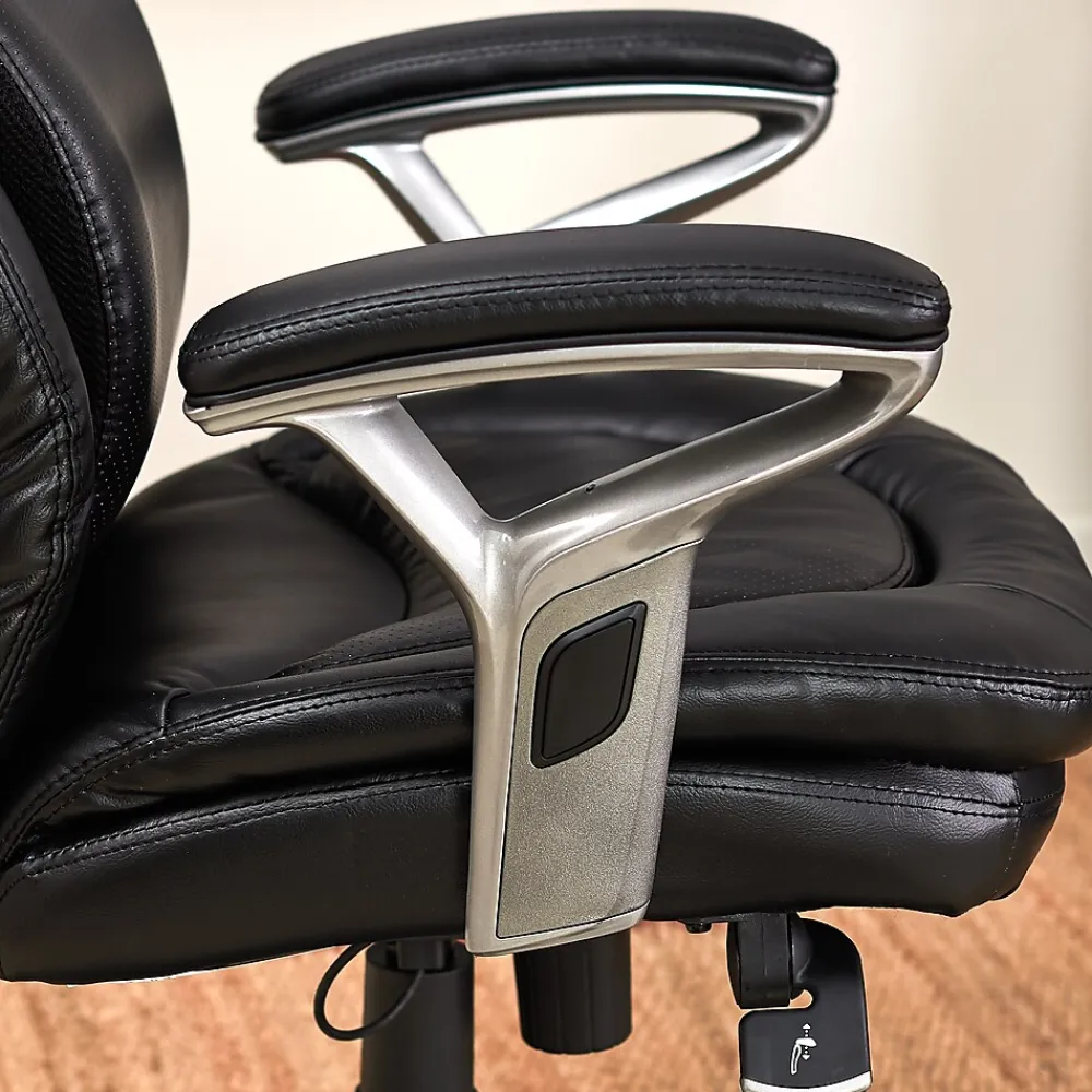 Office Chairs*Serta AIR Bonded Leather Executive Chair, Black (CHR200100)
