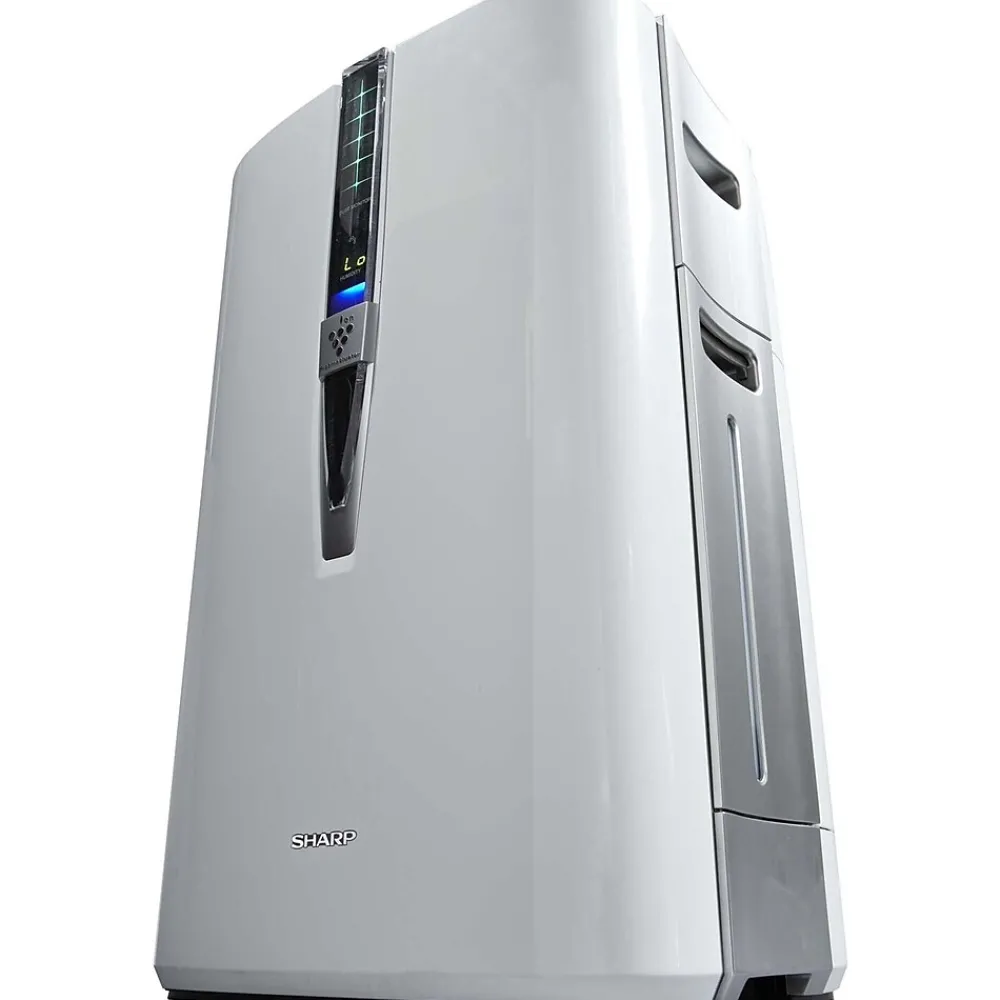Sharp 245 CFM Plasmacluster HEPA Console Air Purifier, 3-Speed, White (KC-860U)