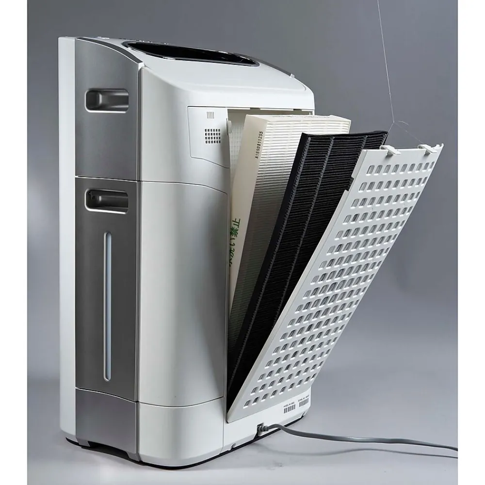 Sharp 245 CFM Plasmacluster HEPA Console Air Purifier, 3-Speed, White (KC-860U)