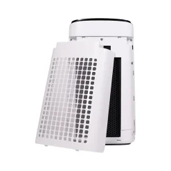 Sharp Plasmacluster True HEPA Console Air Purifier, 3-Speed, White/Black (FX-J80UW)