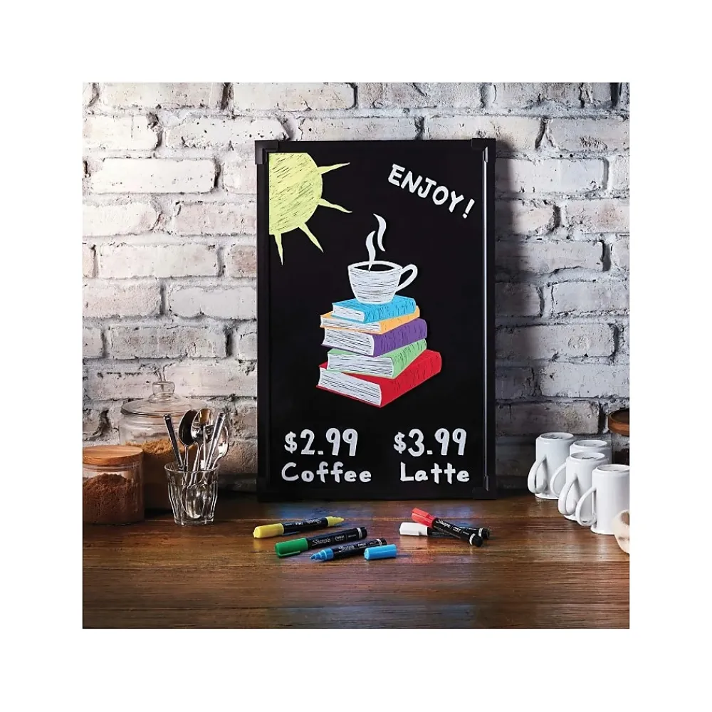 Markers|Sharpie Chalk Wet Erase Marker, Medium Tip, White, 2/Pack (2103010)